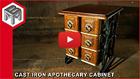Cast Iron Apothecary Cabinet